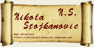 Nikola Stojkanović vizit kartica